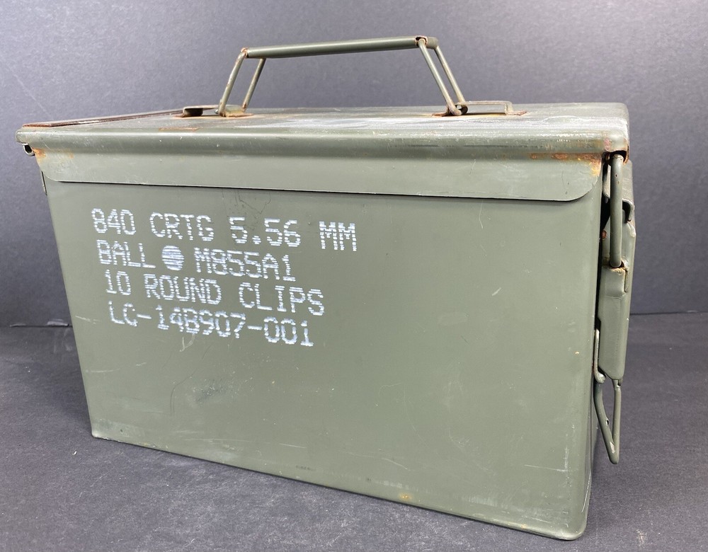 ARMY METAL AMMO BOX “empty”