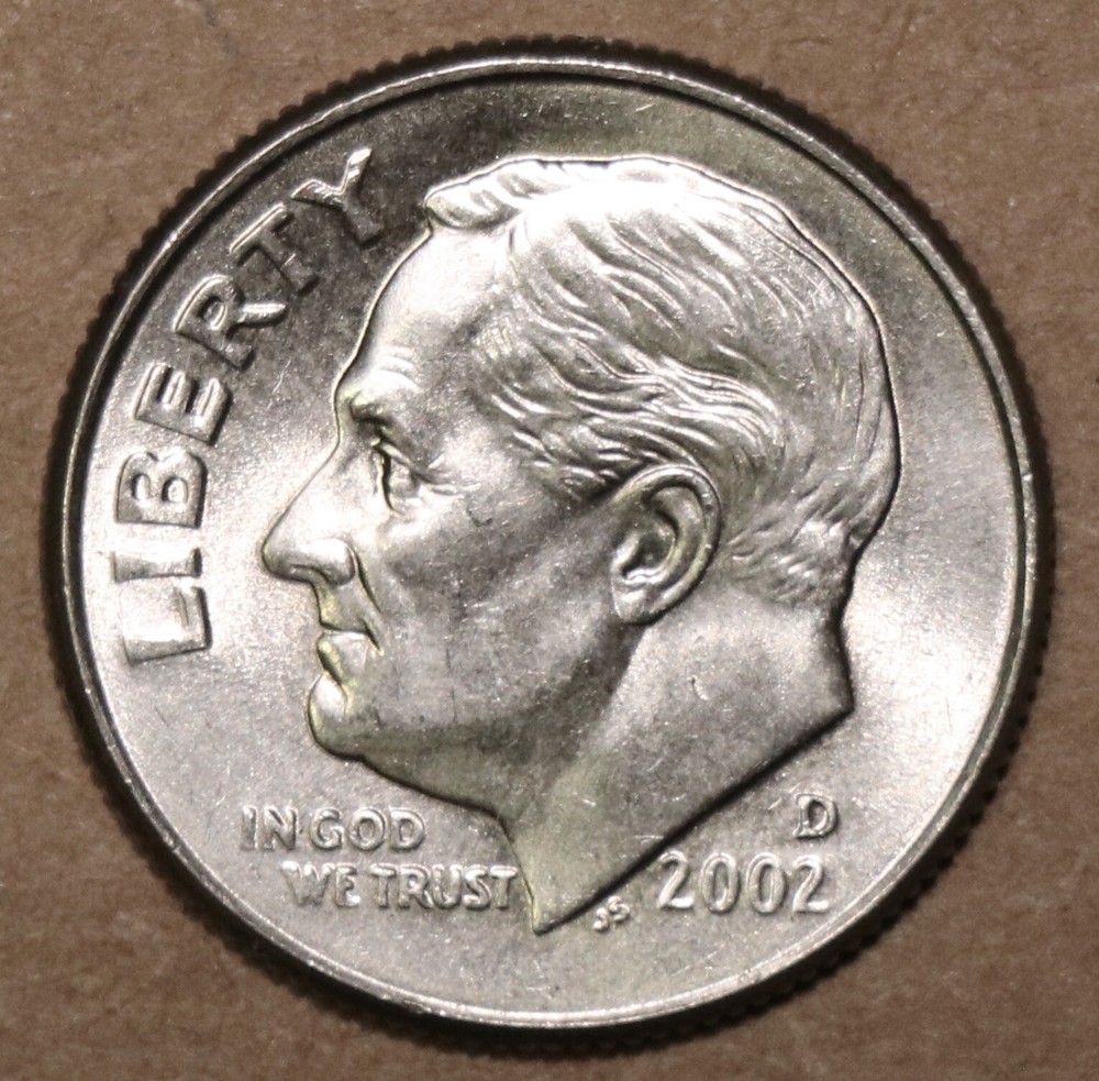 2002 D Roosevelt Dime BU