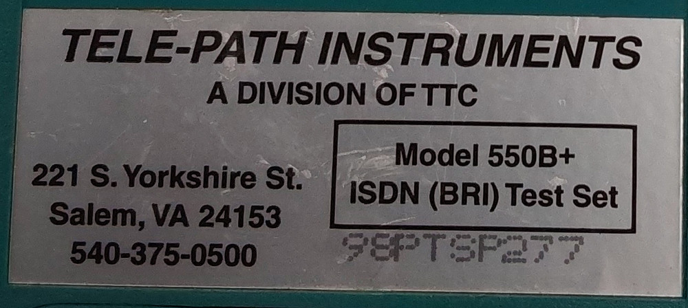 TCC TPI 550B+ Portable Test Set – Telecom System Analyzer