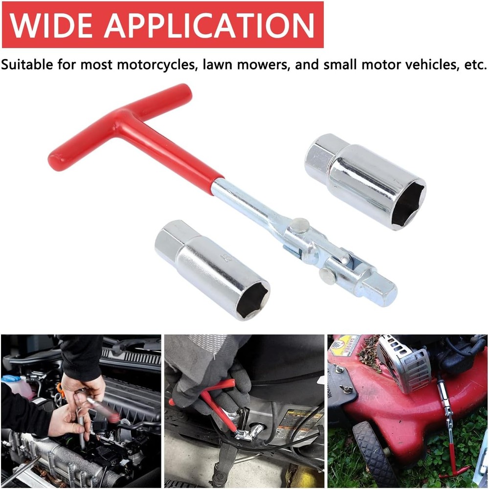 Spark Plug Socket T Handle Wrench Set 16mm 21mm Removal Tool Kit