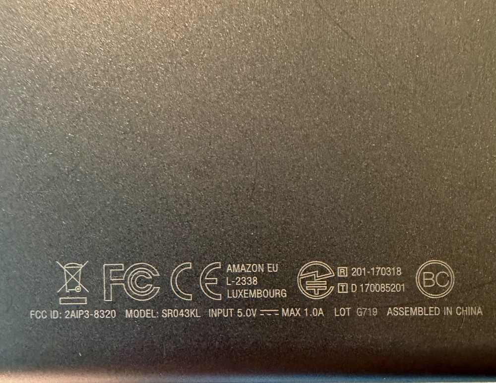 Amazon SR043KL Fire 7 (7th Generation) 8GB, excellent condition