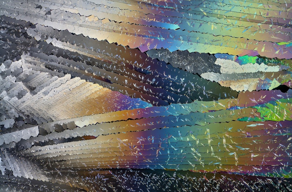 Microscope slide of UREA for polarized light