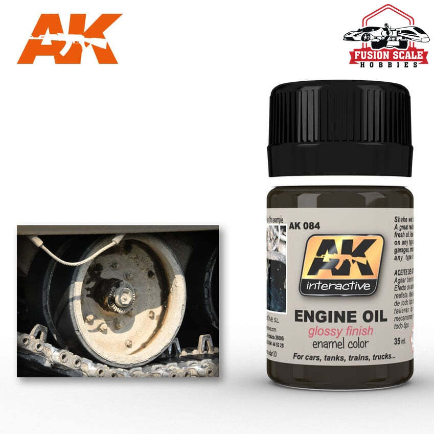 AK Interactive Engine Oil Glossy Enamel Paint 35ml Bottle