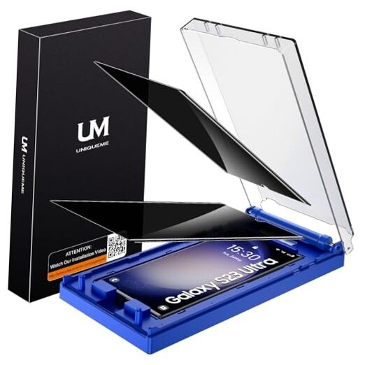 [2 Pack] for Privacy Screen Protector, [Dust Samsung Galaxy S23 Ultra Black