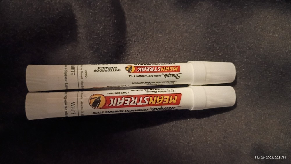 SHARPIE- WHITE MARKING PENS