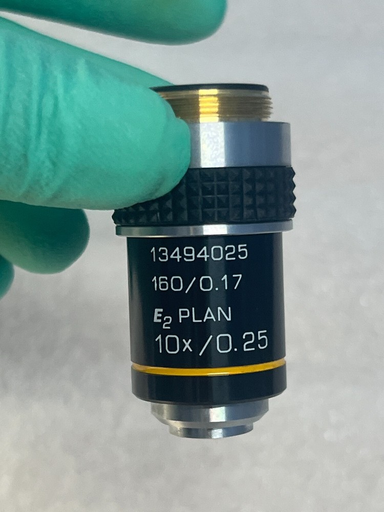 Leica E2 Plan 10X Microscope Objective 13494030 - 10x/0.25