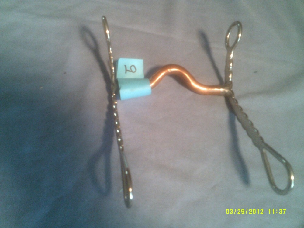 Bit Twisted Shank Medium Port 5" Copper Mouth