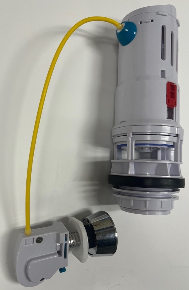 2.5-inch, Dual Flush Valve has adjustable Overflow Tube, Cable activated Flush.