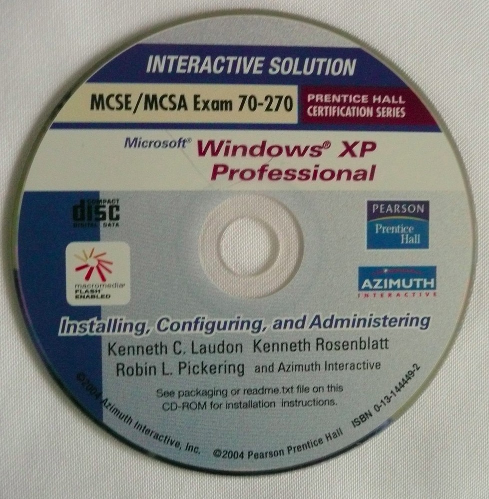 Interactive Solution to Accompany MCSE/MCSA Exam 70-270 WIndows XP Professional