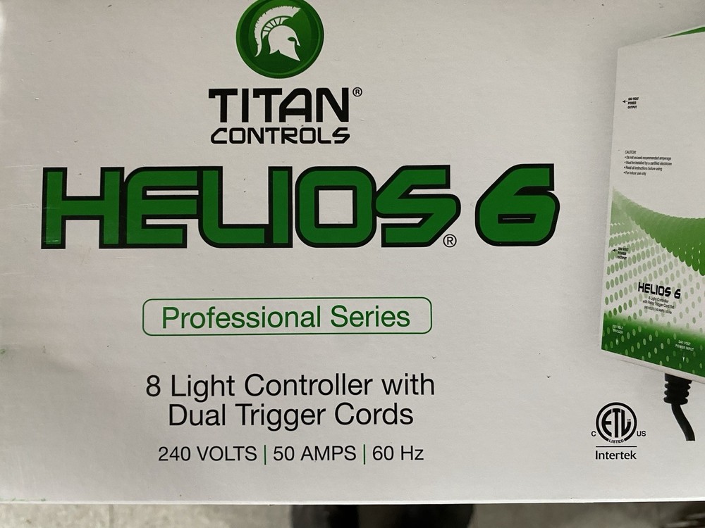 Titan Controls Helios 6 8 Light Controller with Dual Trigger Cords 240V