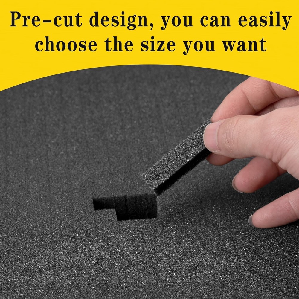 4 PCS Pick and Pluck Foam Inserts - Customizable Storage Solution for Crafts