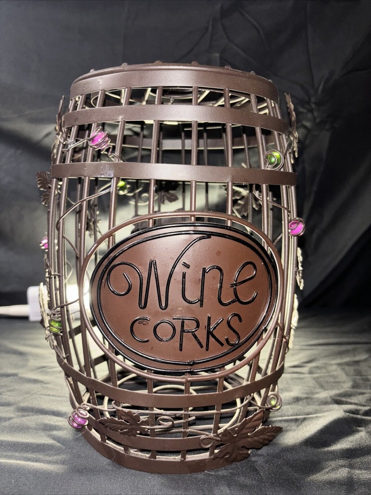 Wine Corks Decorative Metal Basket