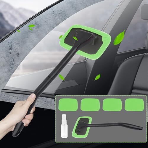OFBAND Car Window Cleaner Tool Kit,Microfiber Car Windshield Cleaner Inside