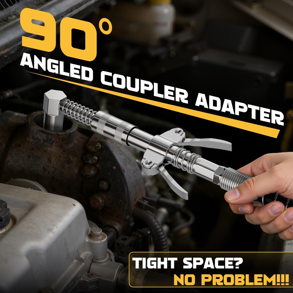 DIYtoolifz Grease Gun Accessory Kit, Includes Couplers