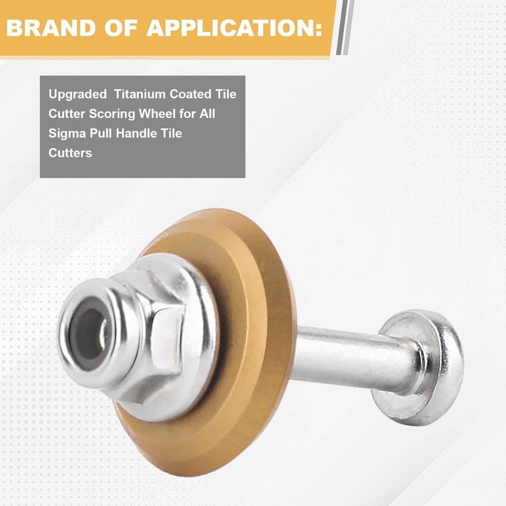 Tile Cutter 12MM Scoring Wheel 14A for All Sigma Pull Handle Tile Cutters, Up...