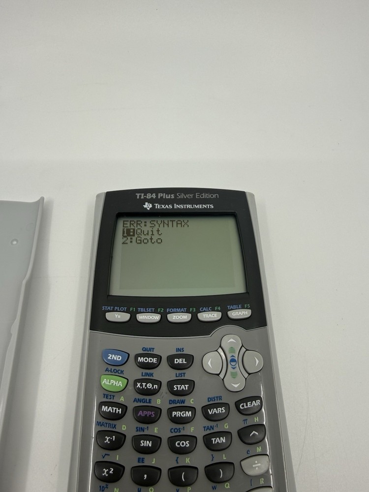 Texas Instruments TI-84 Plus Silver Edition Graphing Calculator Gray TESTED