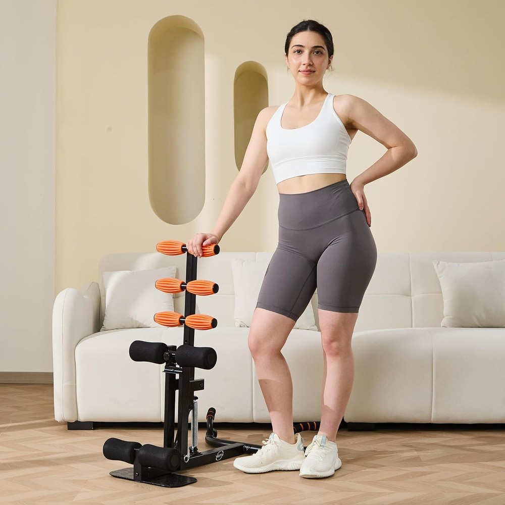 Deep Squat Machine, Adjustable Glutes Trainer Machine, Core & Abs for Low Impact