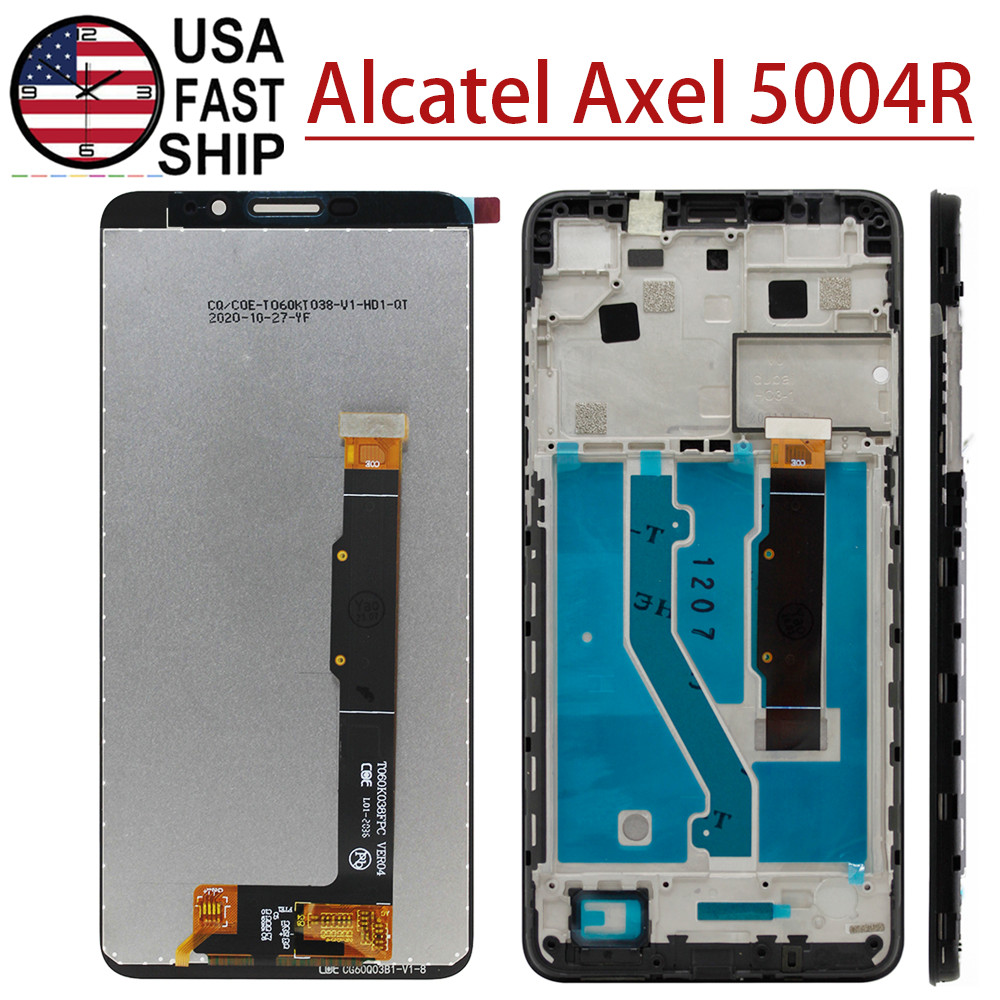 OEM Digitizer LCD Display Touch Screen ±Frame Replacement For Alcatel Axel 5004R
