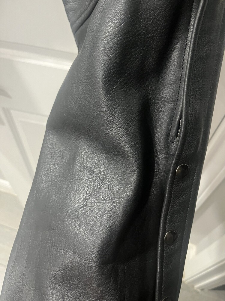 Jammin Leather Motorcycle Chaps Black Size Medium
