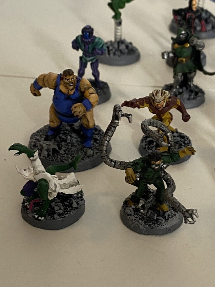 Marvel Superhero villian Custom painted miniatures Rare Wizkid E2