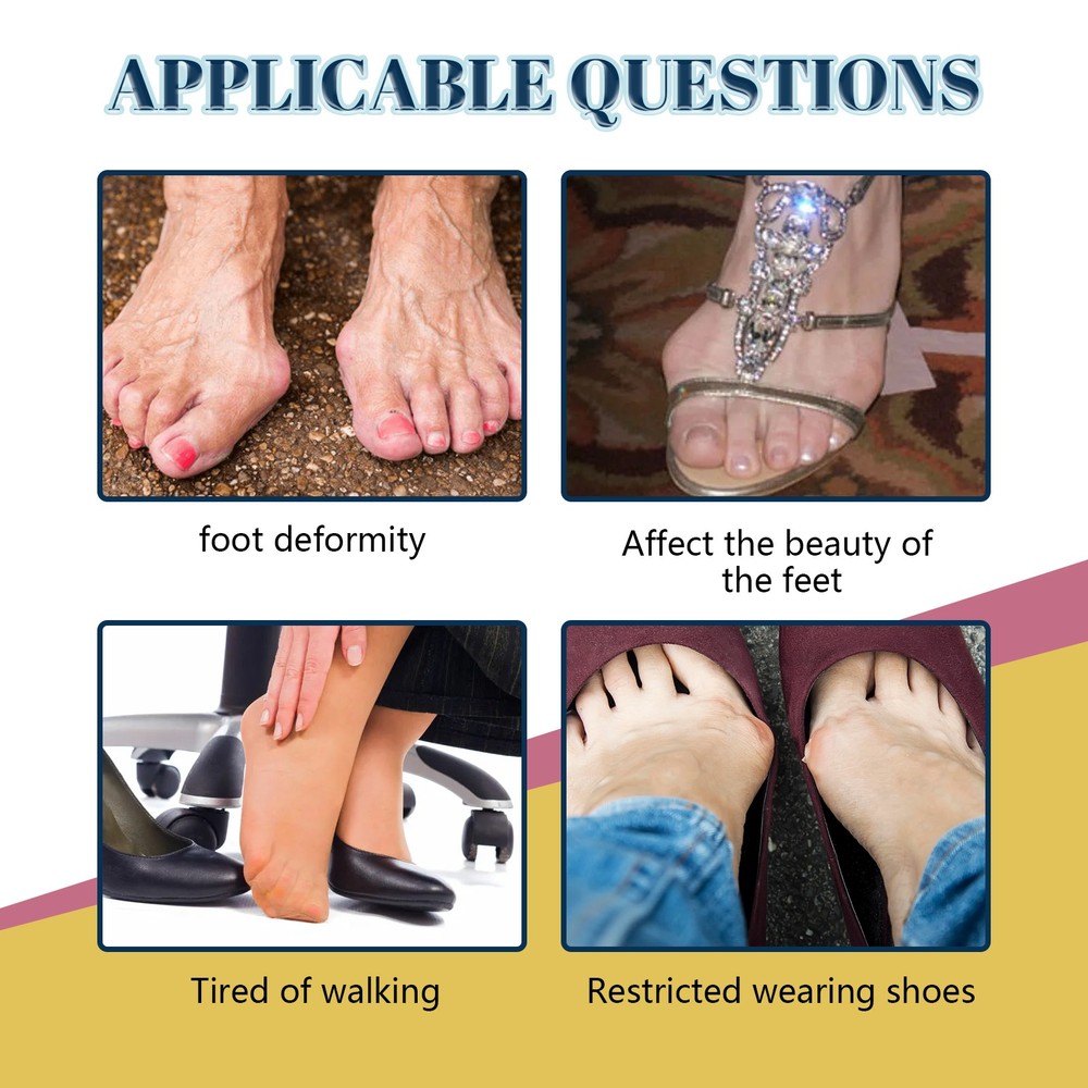 Bunion Relief Pad, Pain Relief Patch for Toe Alignment & Swelling
