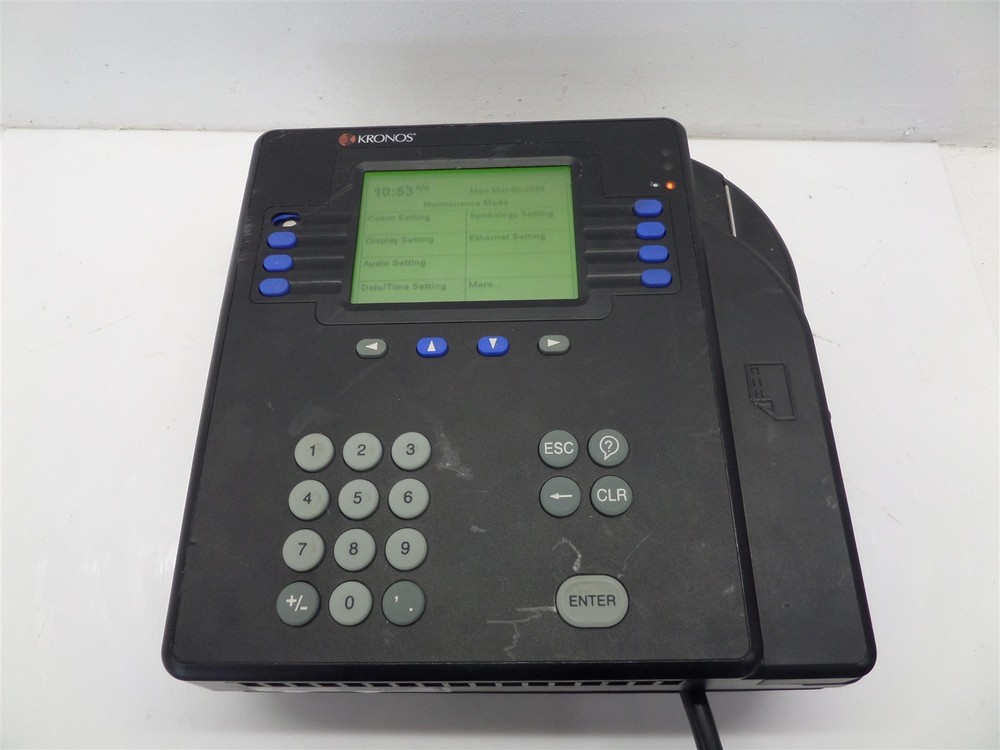 Kronos 4500 Digital Time Clock System 8602800-002 - Missing Boards