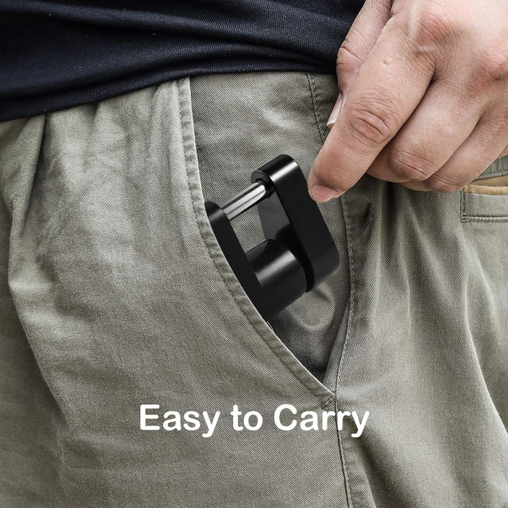 CZC AUTO Black Trailer Hitch Coupler Lock, Dia 1/4 Inch, 3/4 2 pack,