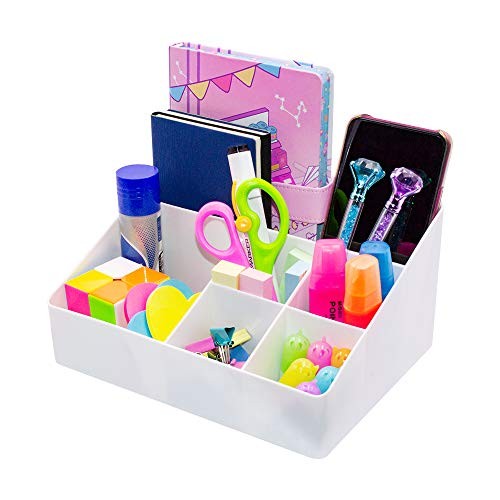 Home Organizer Bedside Table Organizer Makeup Organizer |Cosmetics White