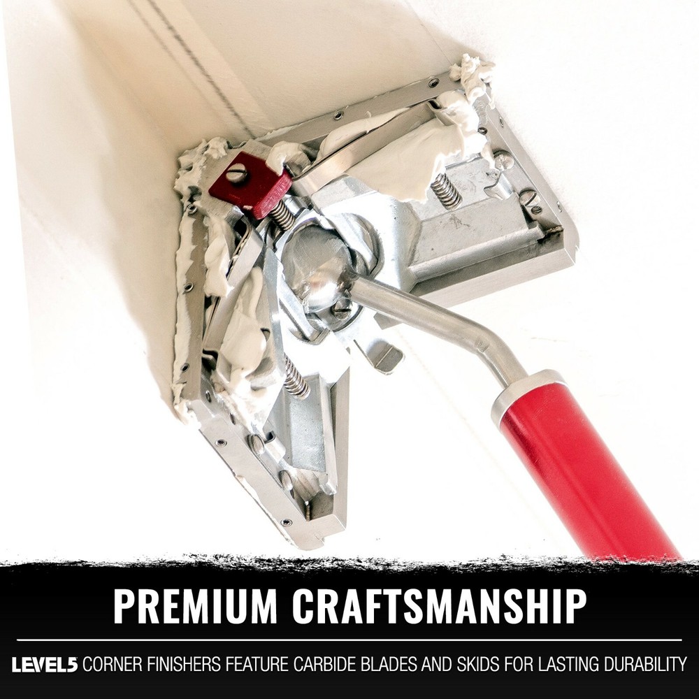 LEVEL5 Drywall Tools - 3.5" Corner Finisher + Extendable Handle | 4-538