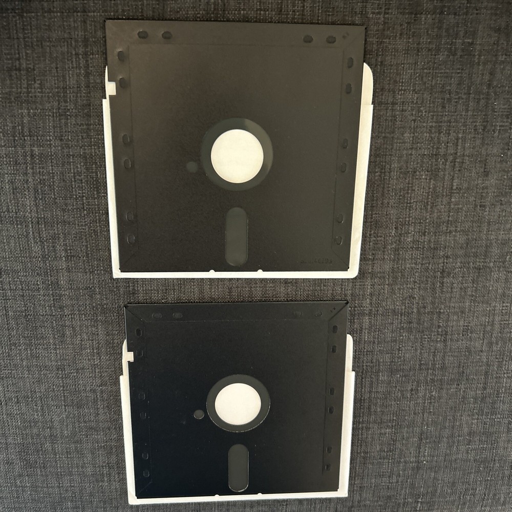 Double Dragon IBM Disk 1 And Disk 2, 5.25” Vintage Floppy Disk