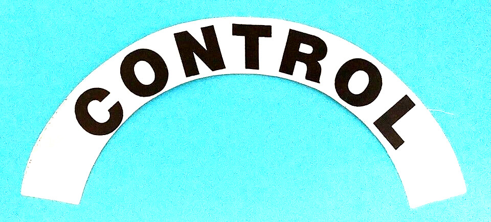 CONTROL - Highly Reflective FIRE HELMET CRESCENT  DECALS -  A PAIR