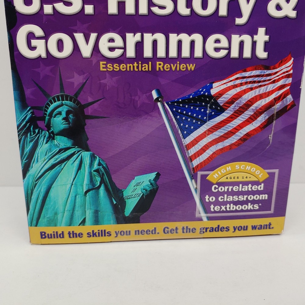 Vintage Kaplan US History & Government Essential Review PC Software Program 2001