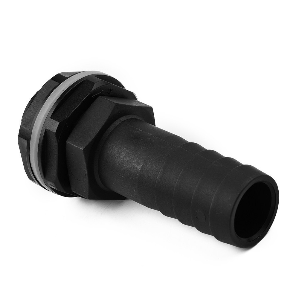 Pipe Overflow Connector 1\\\" Barb 3/4\\\" BSPM Thread Plastic Replacement