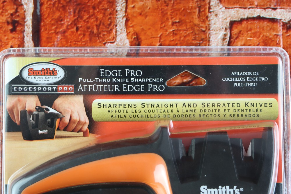 Smith's Edge Pro Carbide Pull-Thru Knife Sharpener For Straight & Serrated 50090