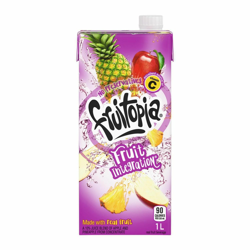8 x Fruitopia Fruit Integration Juice 1 Litre / 33 oz each