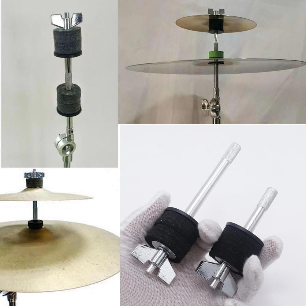 Cymbal Stacker Set 4" & 5.7" 8mm Thread Wing Nut Percussion Accessories