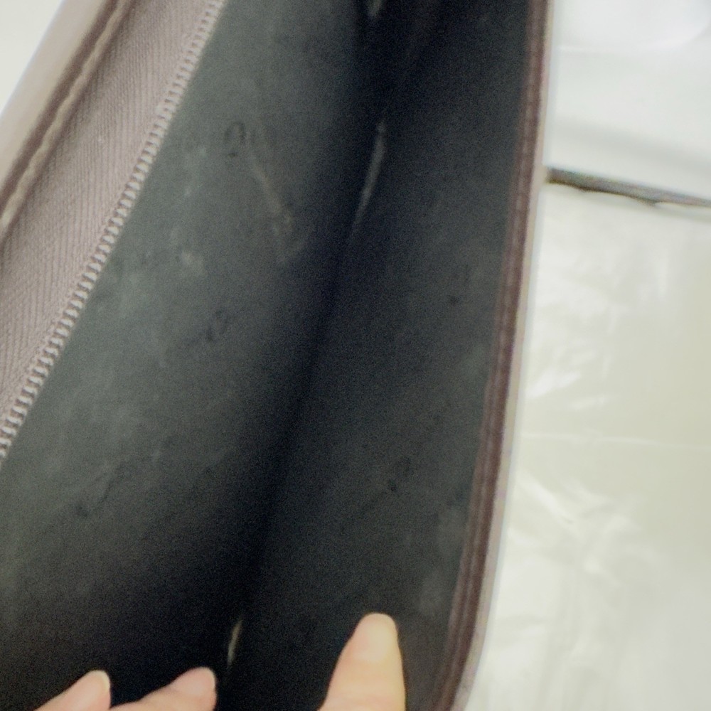 Leather Document Holder Paper Organizer Brief Case Portfolio Carry Handle- Nice!