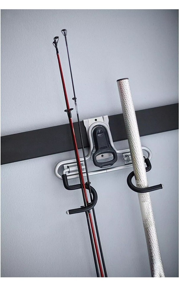 Rubbermaid FastTrack Garage Storage System Tool Hanging Kit, Wall Mount Black