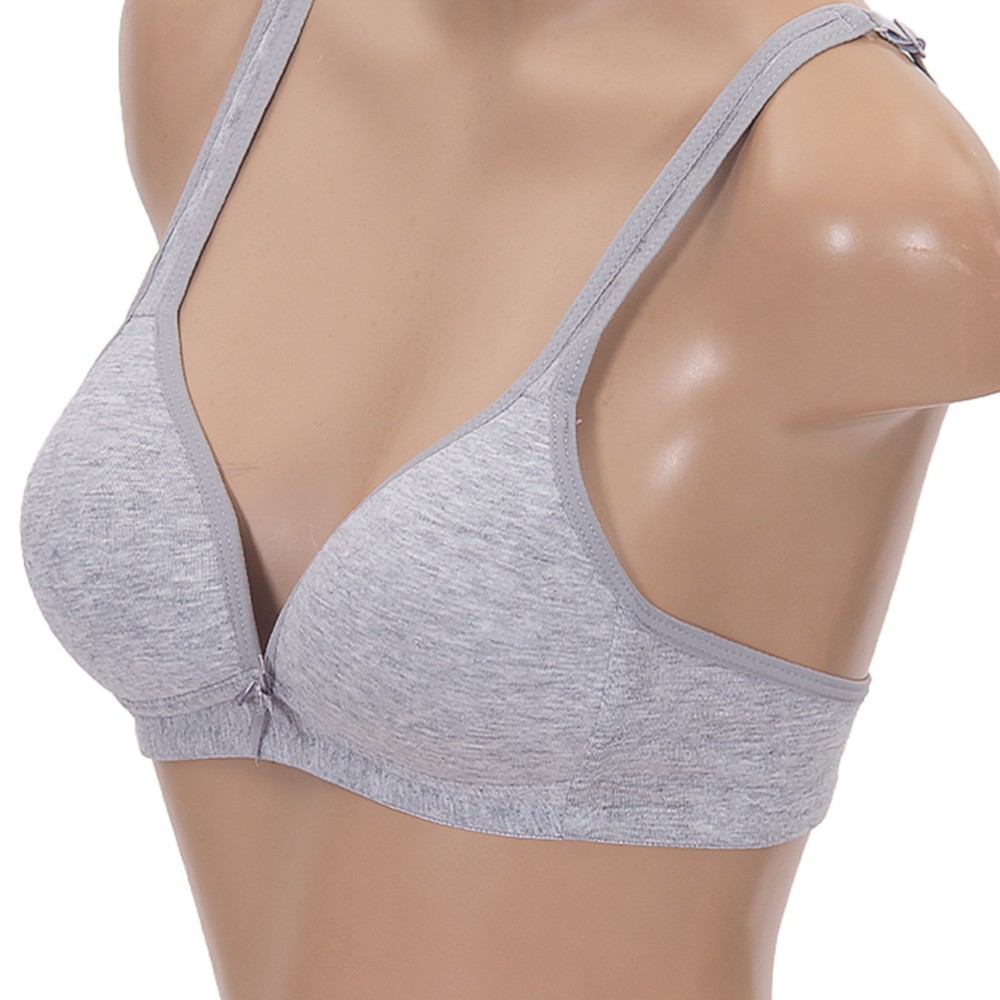 6pcs ScarvesMe Assorted Color Wireless Solid Cotton Soft Padding A Cup Bra