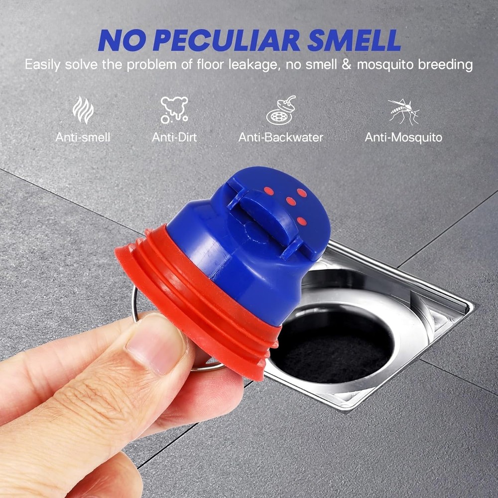 SOLUSTRE 4pcs Floor Drain Odor Proof Core Drain Guard Sewer Backflow Preventer