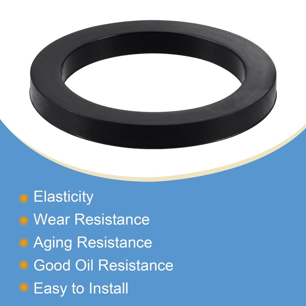 Nitrile Flat Rubber Washer 2 Inch DN50 Gasket Black