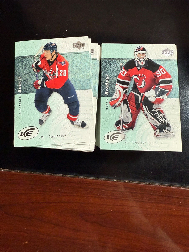 2007-08 UPPER DECK ICE COMPLETE SET 1-100 EX