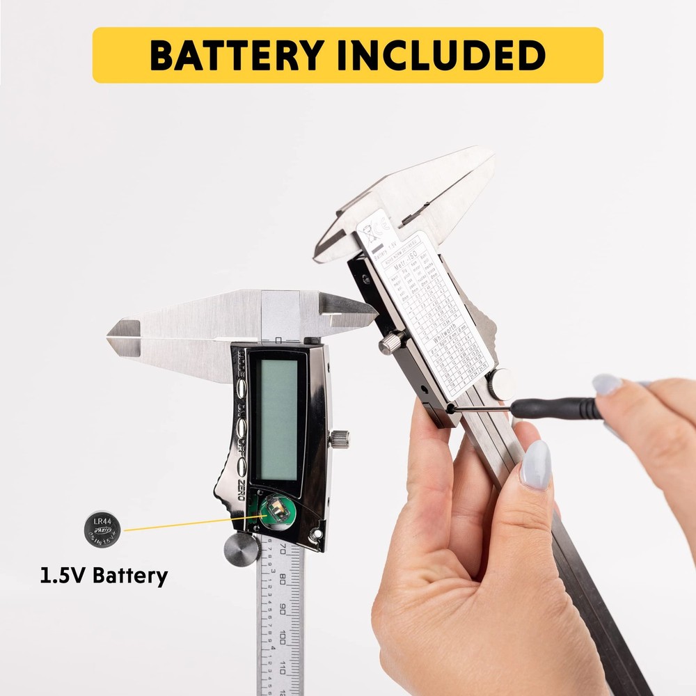 General Tools 1478 Digital Caliper - 8 Caliper Measuring Tool