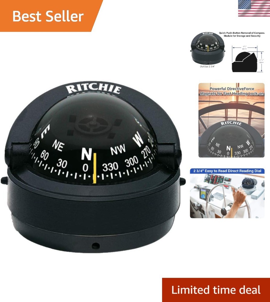 Compact Surface Mount Explorer Compass - Fast Heading Lock and Repairable