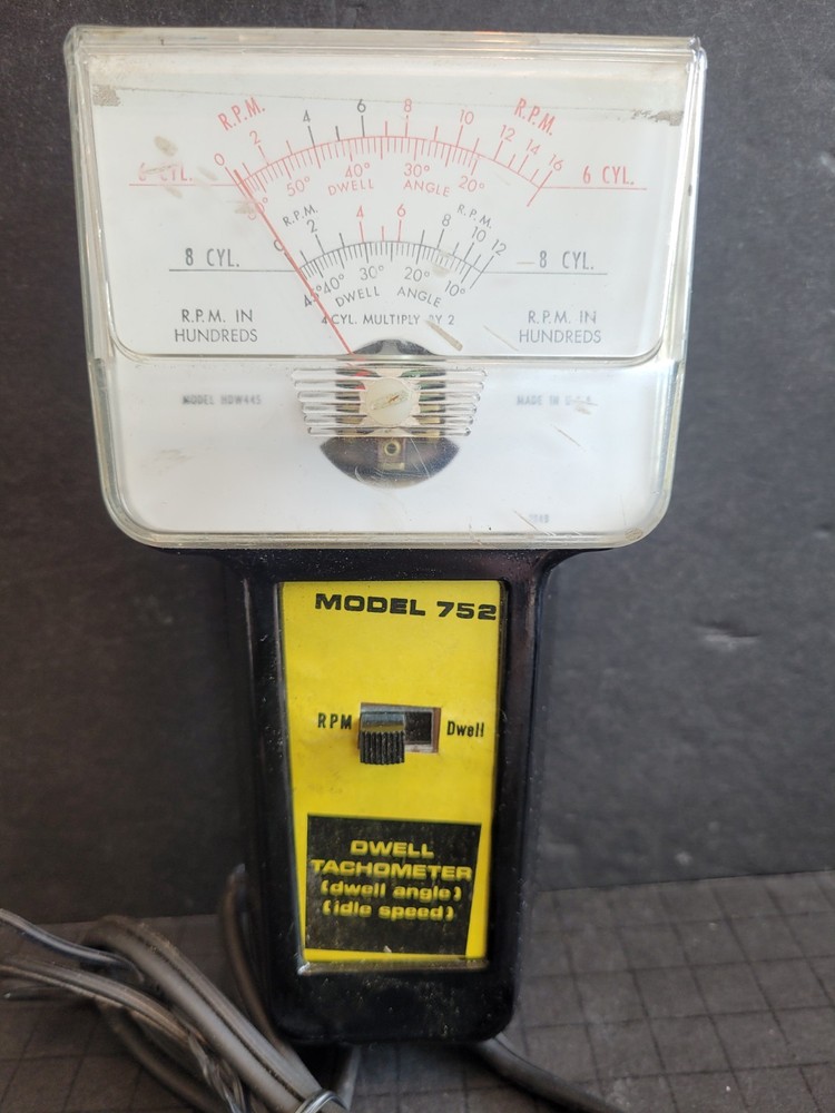 Hanson-Hawk Dwell Tachometer - Model 752 - Untested