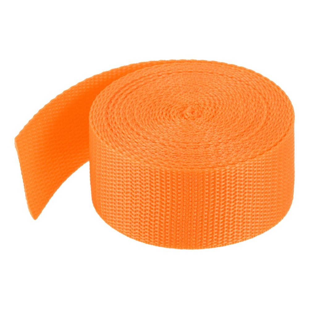 Lightweight Polypropylene Webbing Strap 3.8cm 5 Yard Light Orange