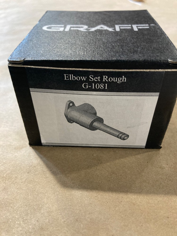 Graff G-1081 Elbow Set Rough UNFINISHED New in Box!