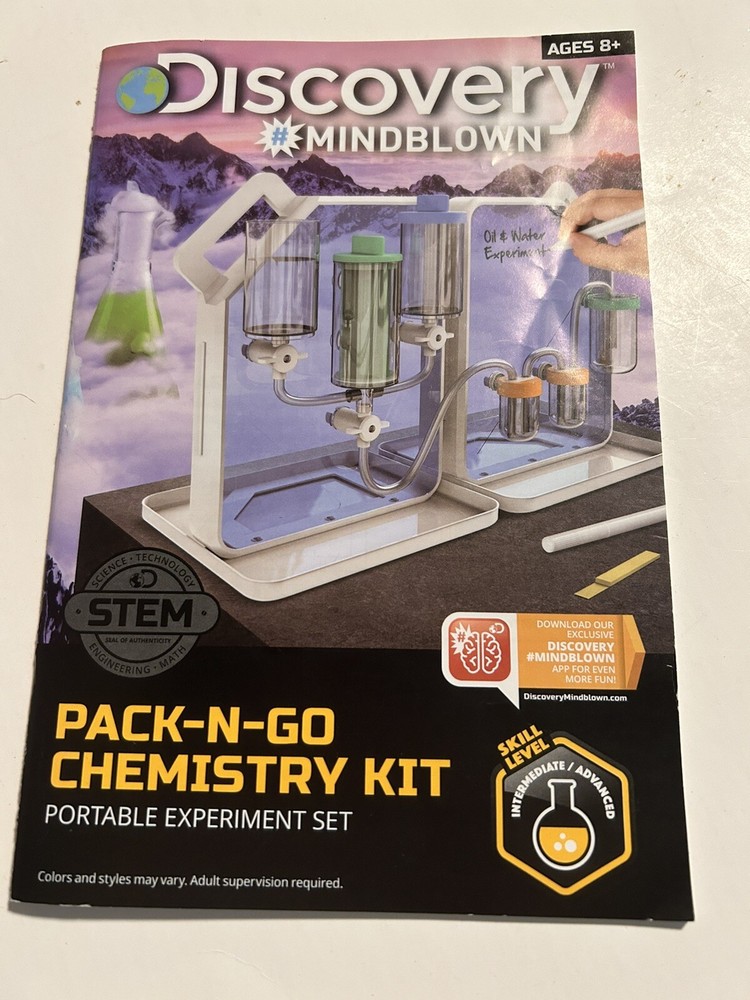 Discovery MINDBLOWN Pack-N-Go Chemistry Set Portable Experiment Set