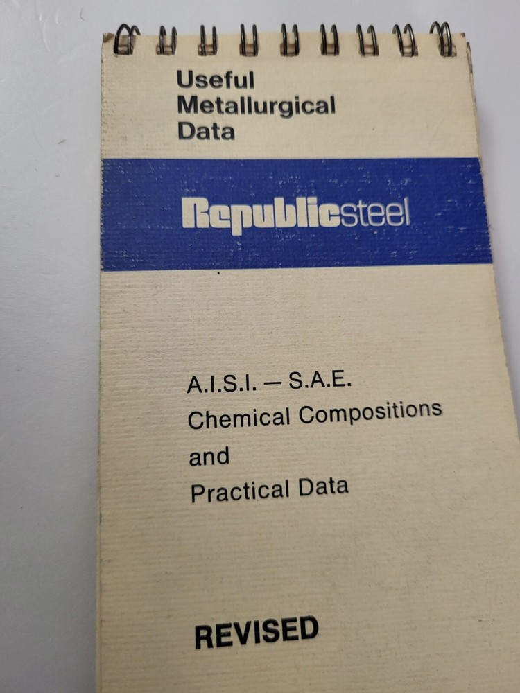 Republic Steel Useful Metallurgical Data