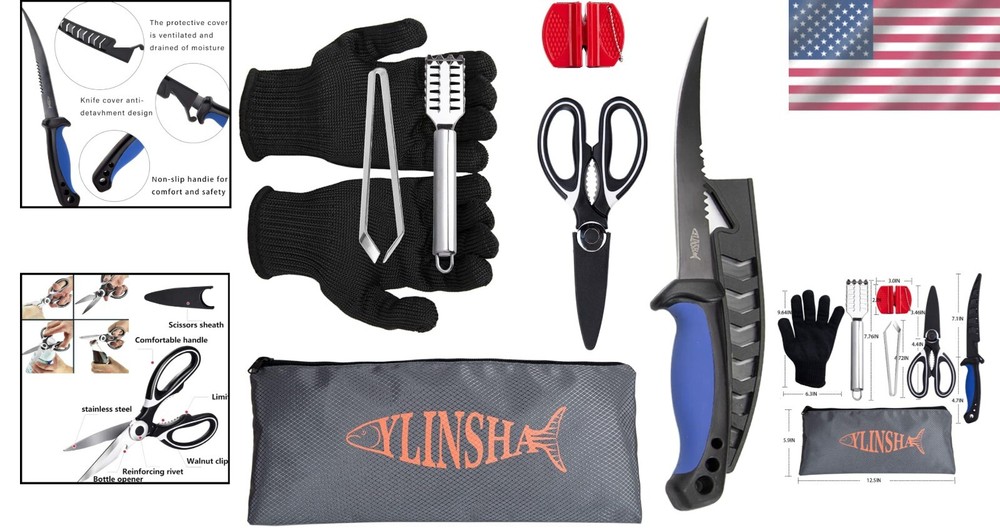Premium Fish Cleaning Kit with Multi-Functional Tools and Safe Gloves